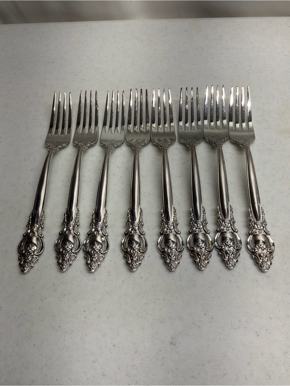 Vintage International Silver Plate Empress Pattern 43 Pcs - Picture 4 of 10